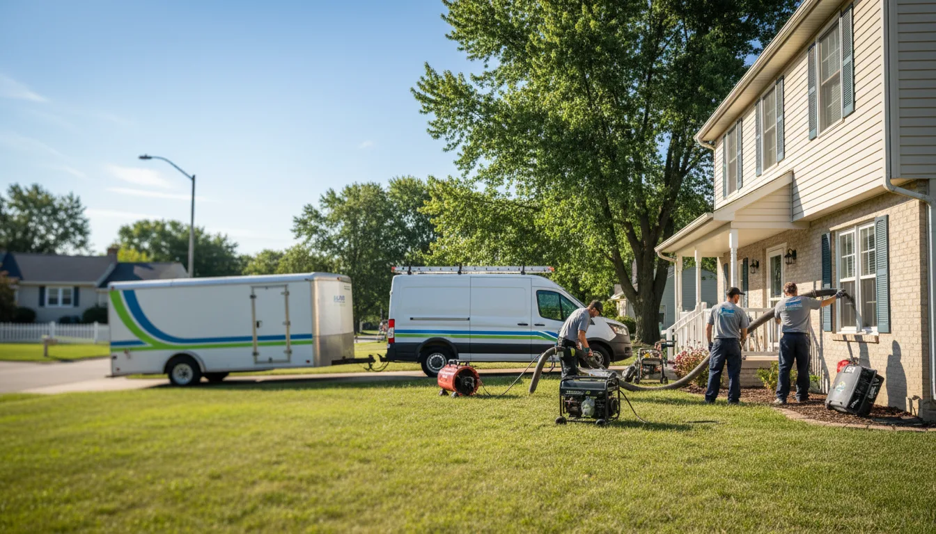 Flooded Basement Restoration And Cleanup With Repair in Archie, MO near me
